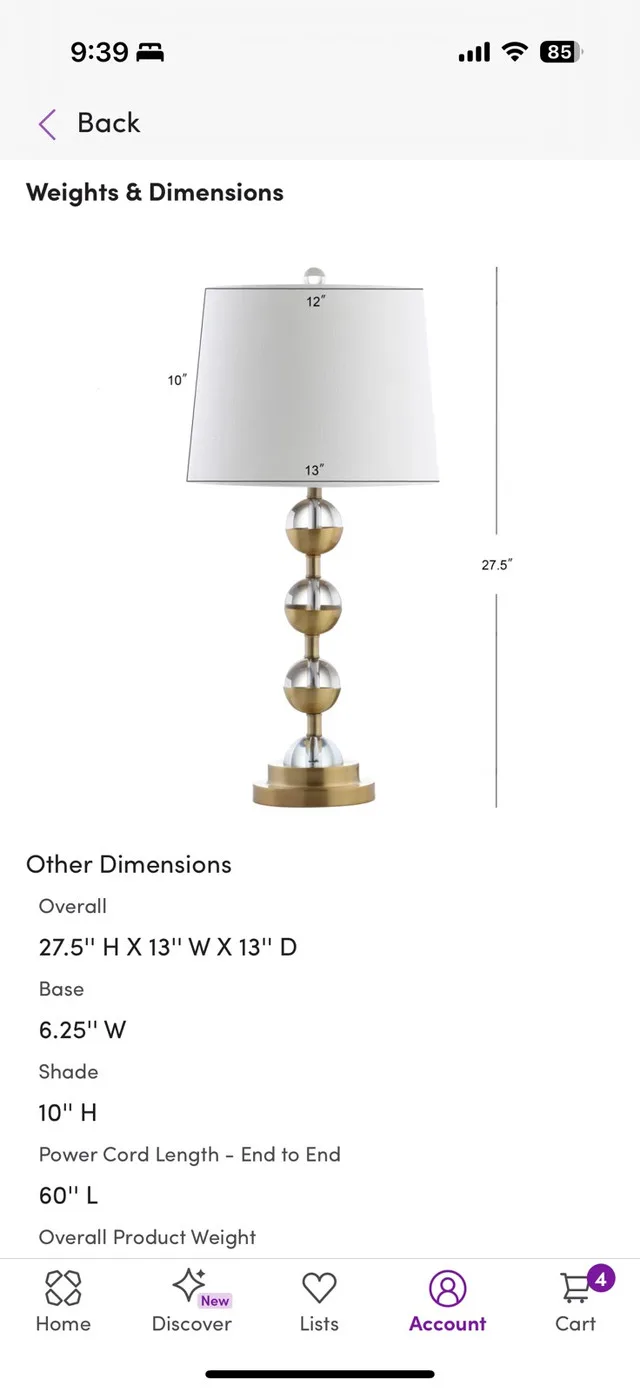Crystal spheresTable lamp (2 Available) image indicator(4)