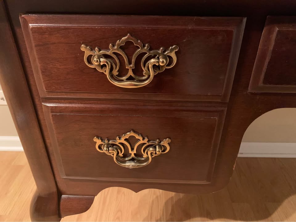 Bassett Brand Solid Cherry Wood Vintage Desk - photo 3