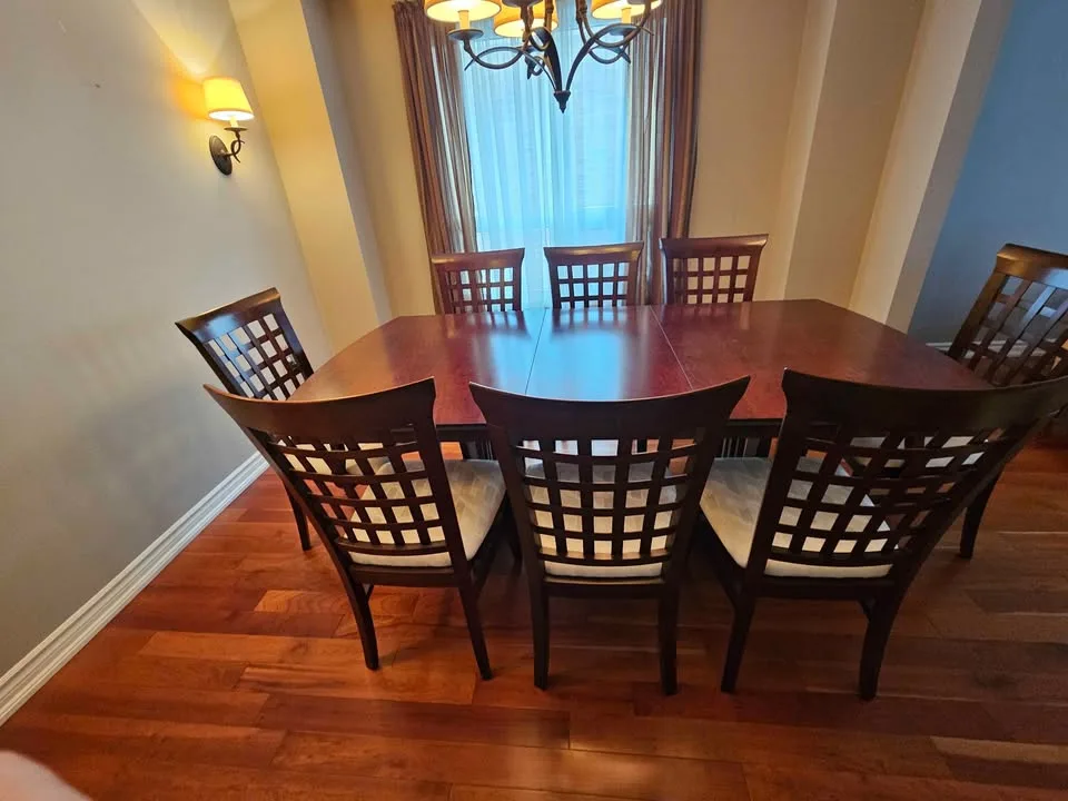 Dining Table with 8 Chairs - Solid Wood image indicator(3)