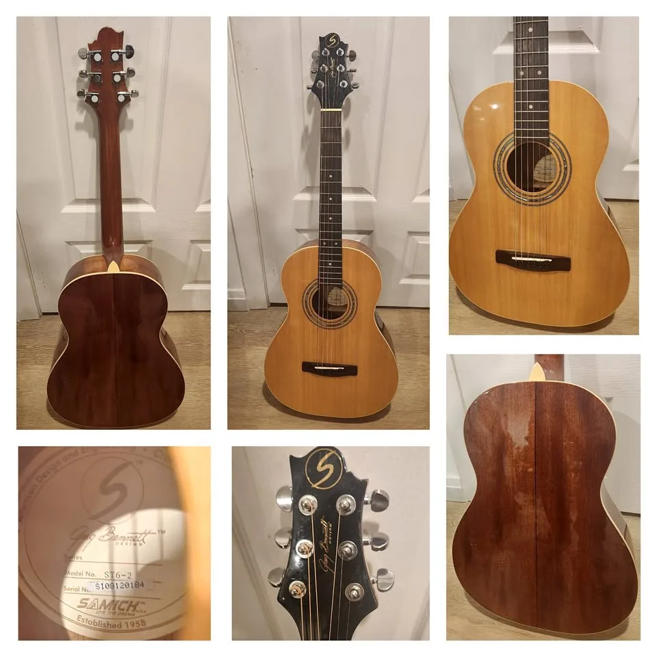 $200 Greg Bennett 3/4 Acoustic Guitar - Natural thumbnail