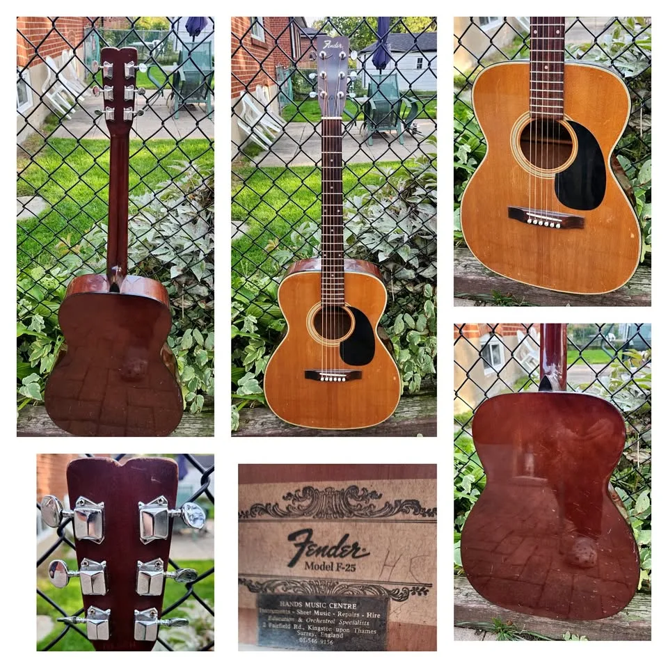 $300 Fender F-25 Acoustic Guitar – Made in Japan thumbnail