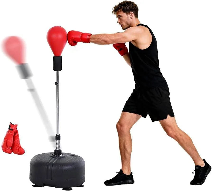 Moving: boxing stand - adjustable height - free