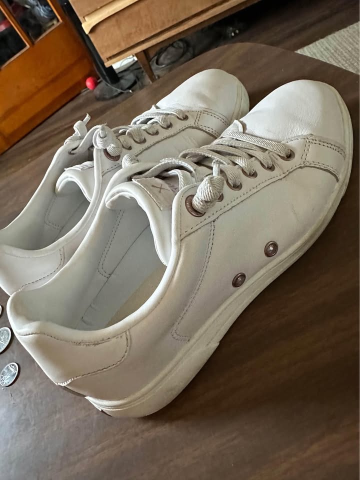 Denver Hayes genuine leather White/Rose Gold Sneaker