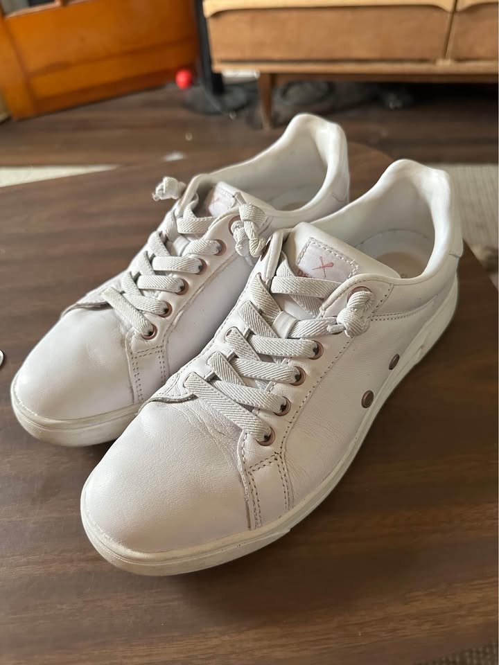 Denver Hayes genuine leather White/Rose Gold Sneaker - photo 2