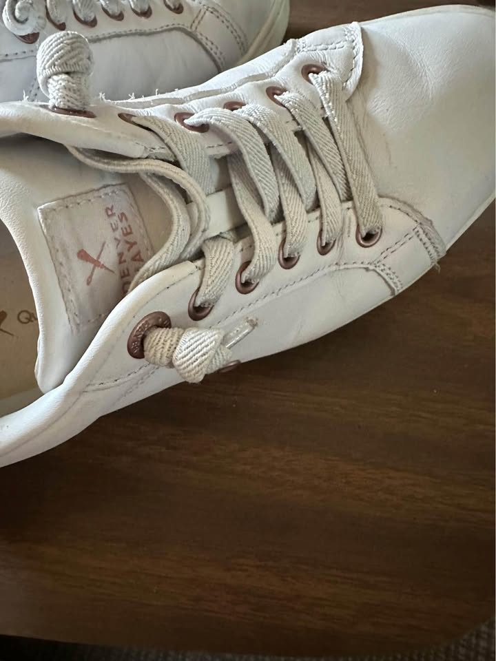 Denver Hayes genuine leather White/Rose Gold Sneaker - photo 4