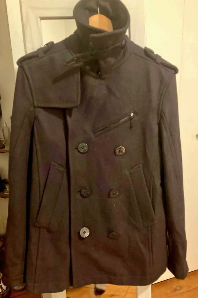 Diesel Wool Coat "Only the Brave" - Size Large