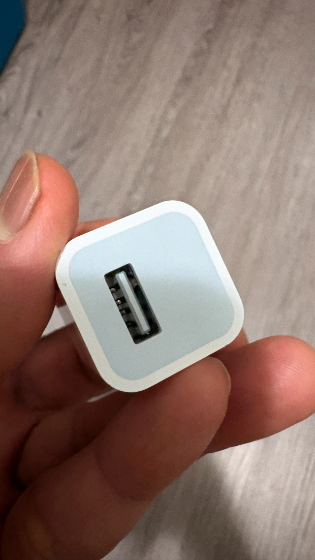 Original Used iPhone USB Charger Block wall plug USB-A port - photo 3