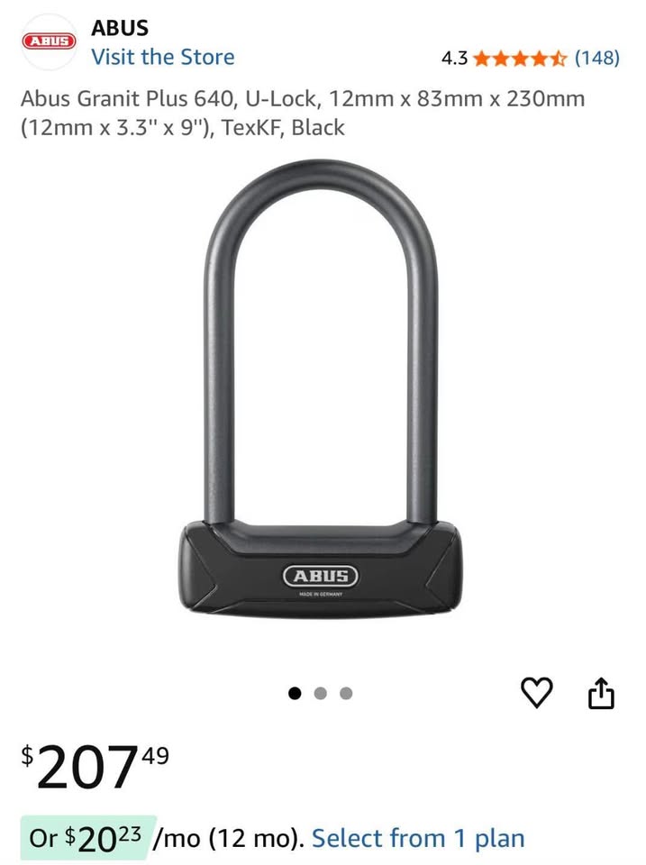 Abus Granit Plus 640 U bike lock - photo 5