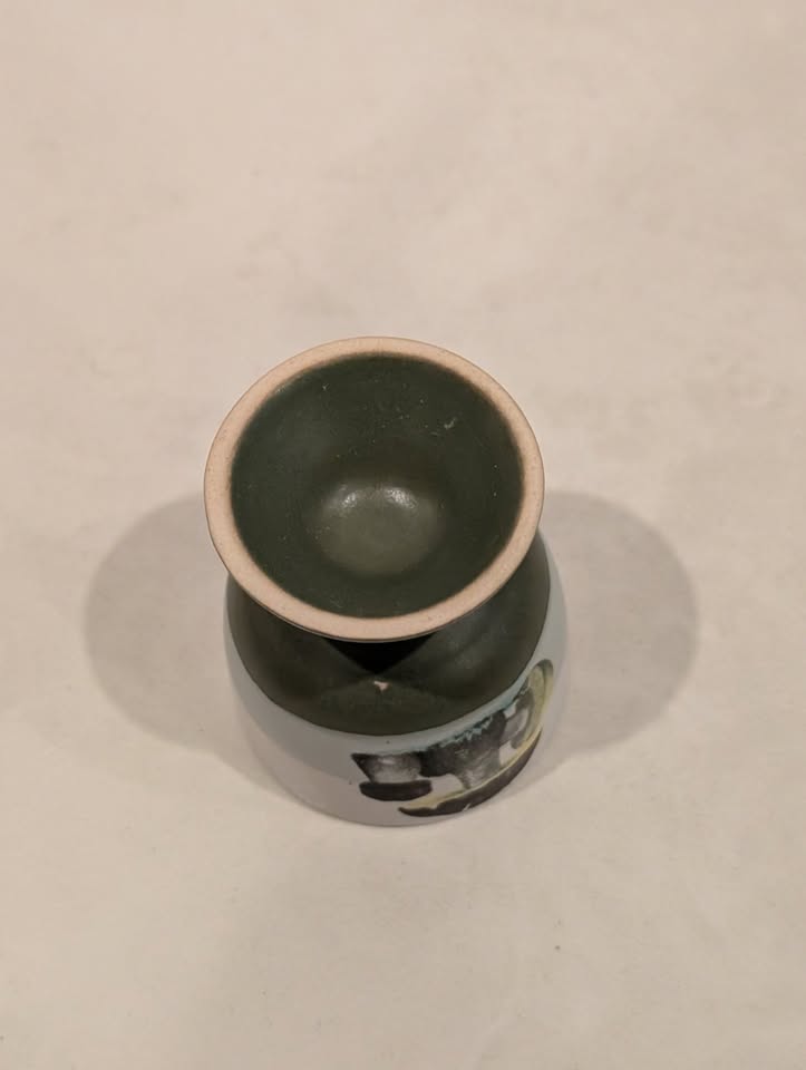 Hardboiled Ceramic Egg Cup with Pedstal Set of Four Mushroom Sty - photo 3