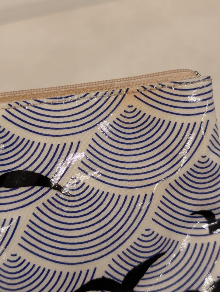 Kate Spade - Blue & White Bird Clutch Cosmetic Bag - photo 3