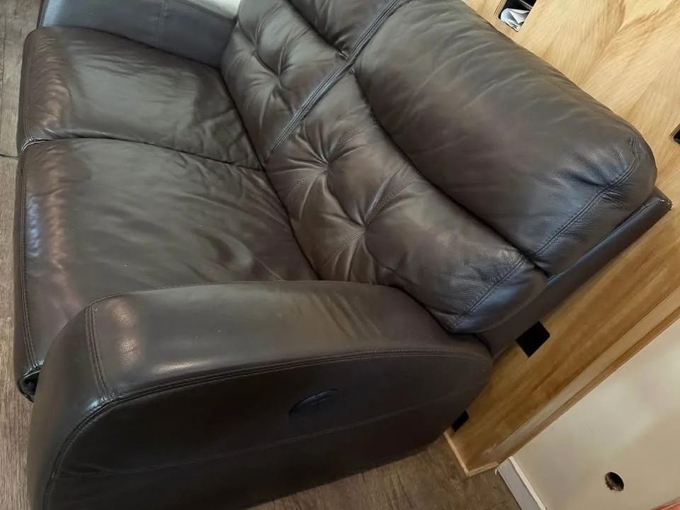 Brown Recliner Sofa – Good Condition image indicator(2)
