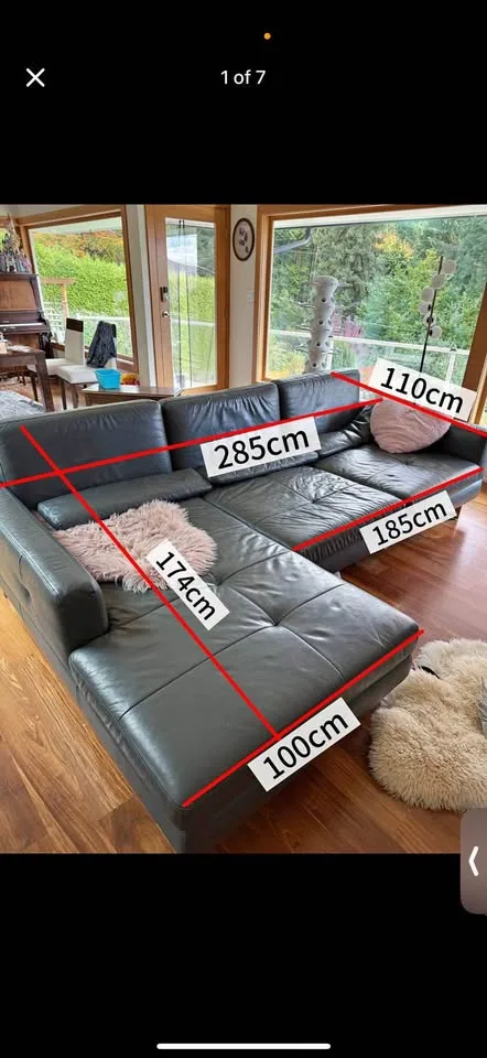Mobital Real Leather Sectional image indicator(6)