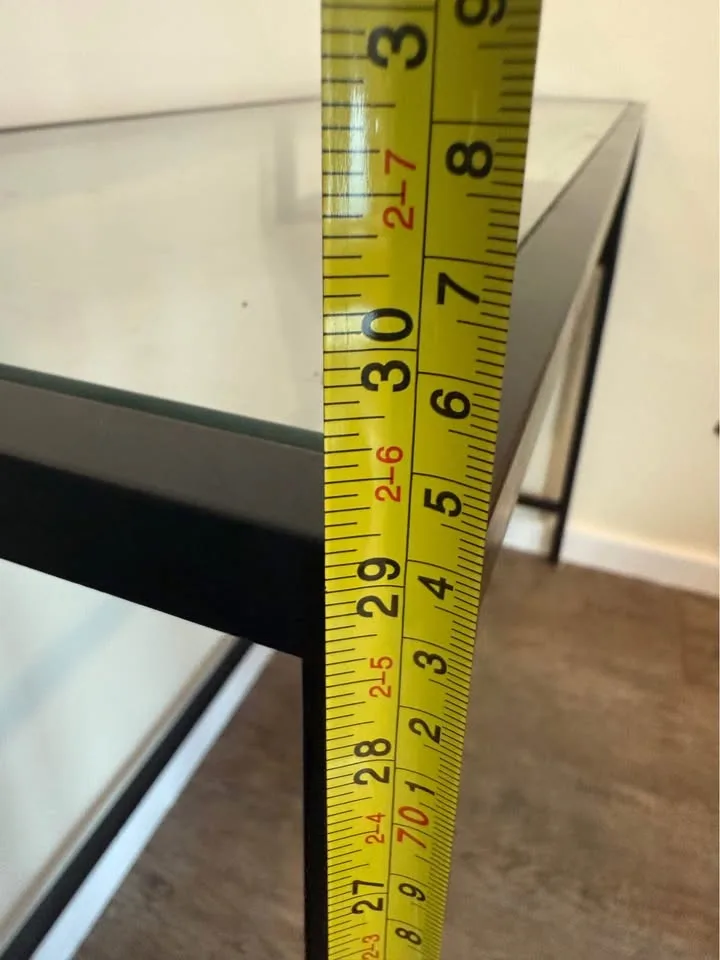 Small Glass Desk + Free Chair image indicator(5)