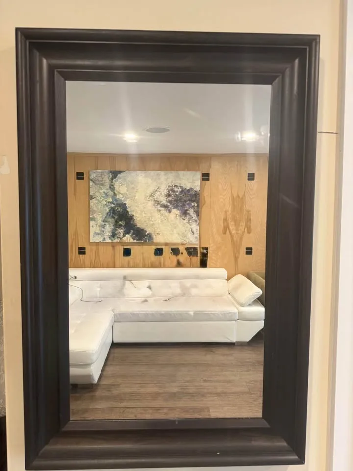 Wall Mirror – Wooden Frame (Brown) 🪞 image indicator(2)