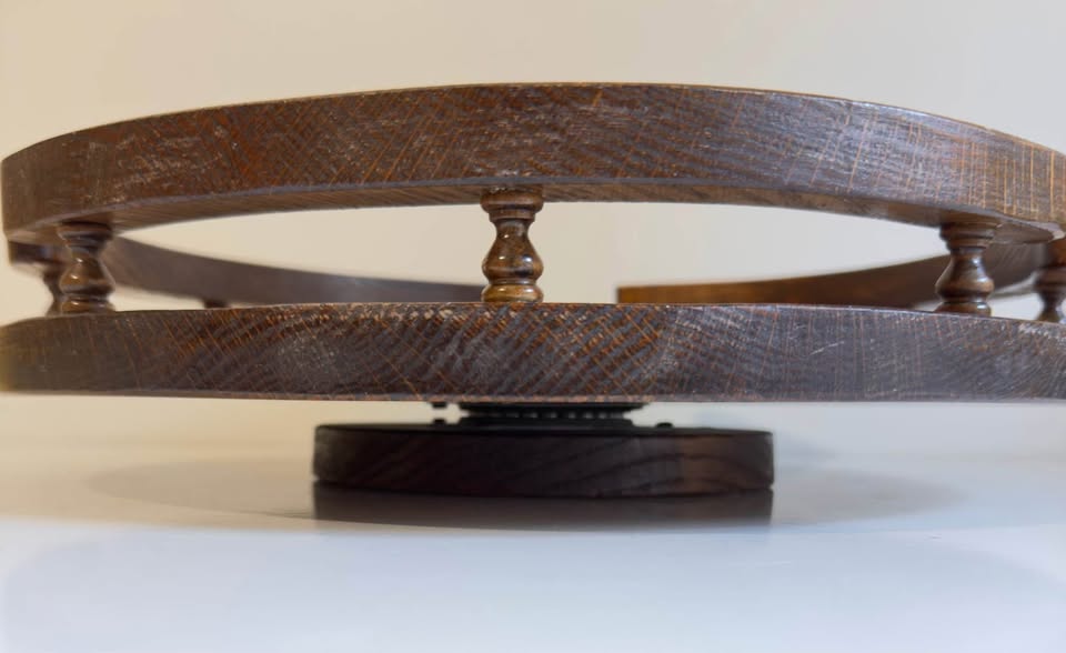 Vintage 70's Solid Wood Lazy Susan - photo 3