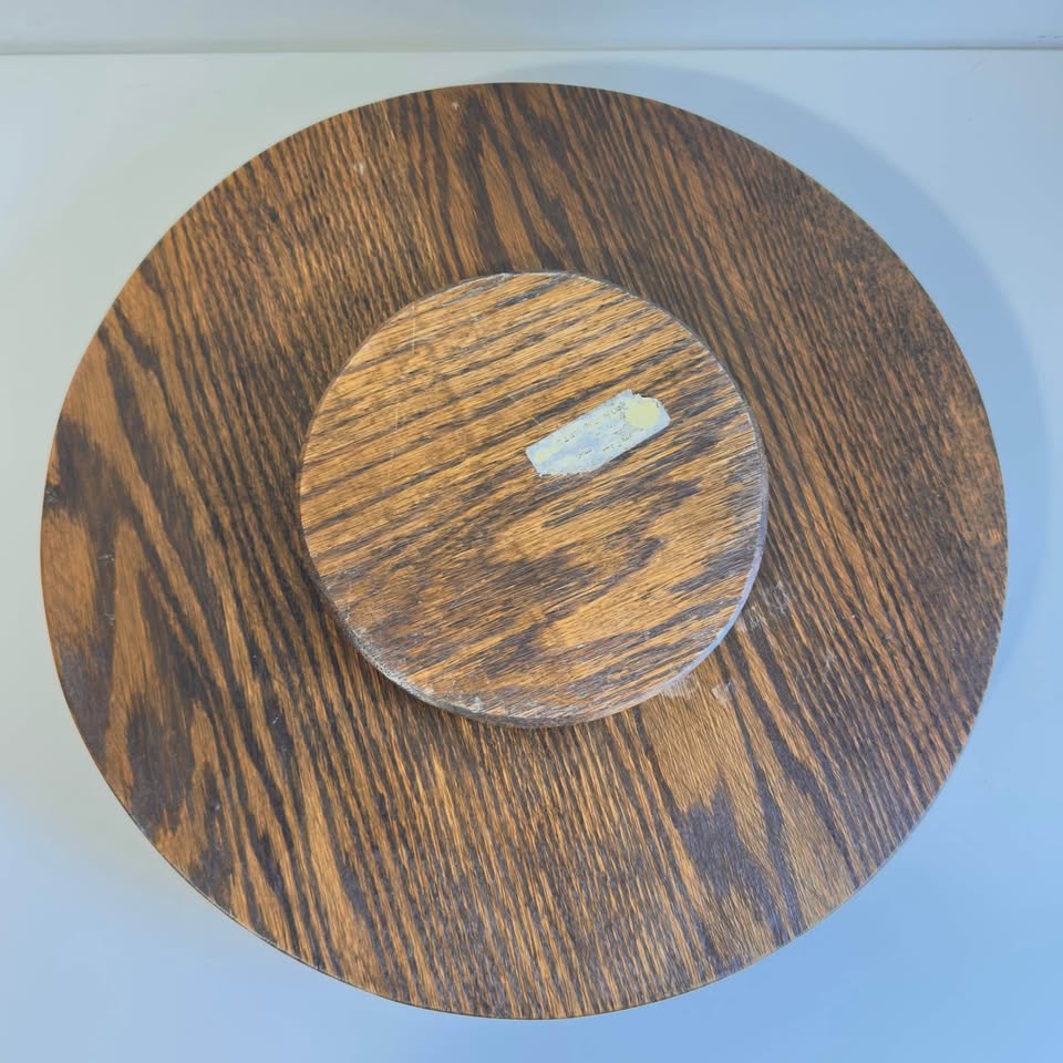 Vintage 70's Solid Wood Lazy Susan - photo 5