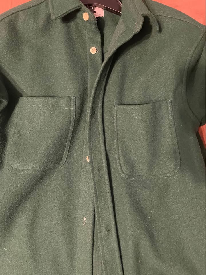H&M Forest green shacket - photo 3