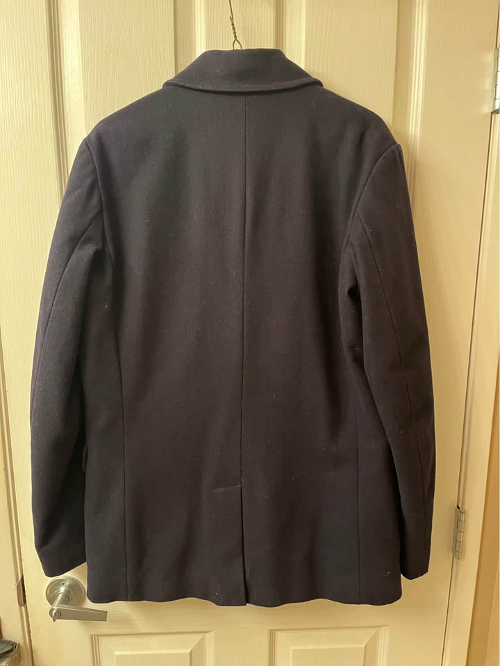 (Retail $220+) Ben Sherman Navy Blue Double Breasted Peacoat - photo 3
