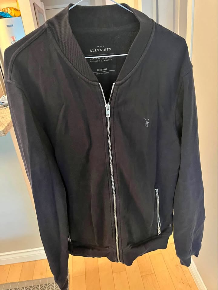 Medium black all saints zip up