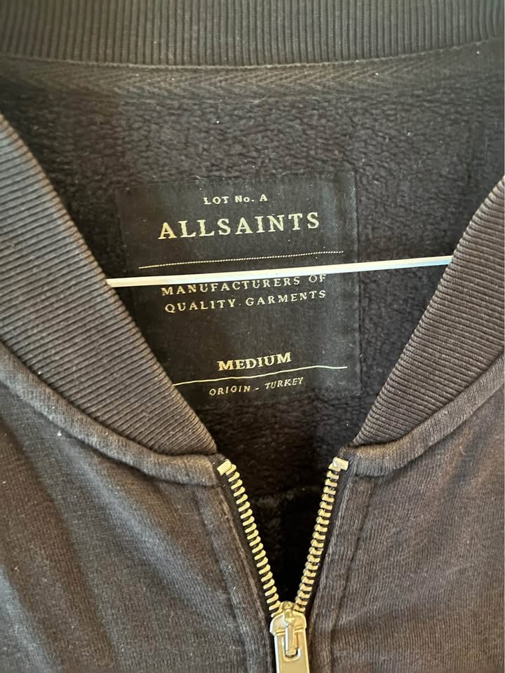 Medium black all saints zip up - photo 3