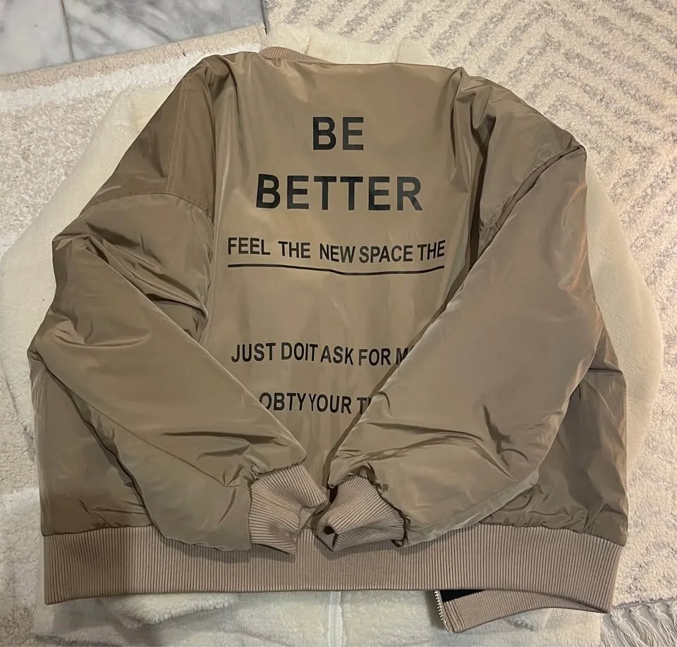 Woman fleece bomber jacket M both size image indicator(4)