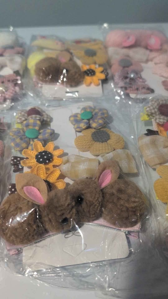 Cute Kids Hair Clip Sets – Bunny, Flower & Bow Designs - photo 4