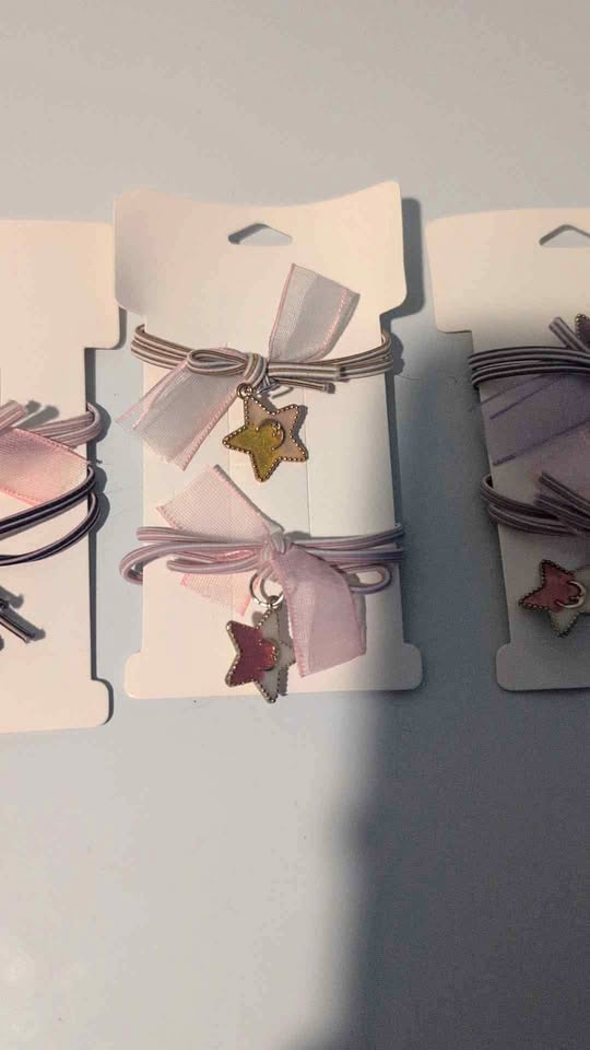 Star Bow Hair Tie Sets – Cute & Girly Accessories