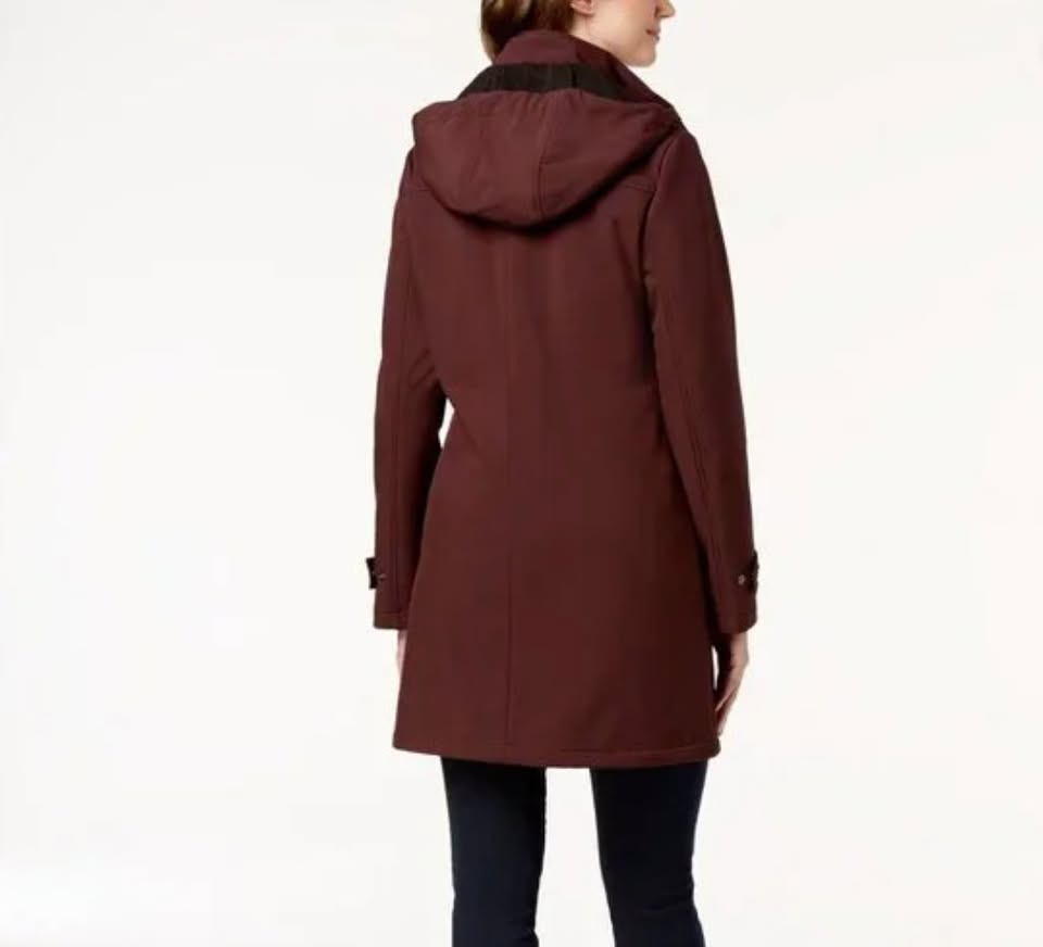 NWT Calvin Klein Maroon/Burgundy Raincoat Jacket - photo 2