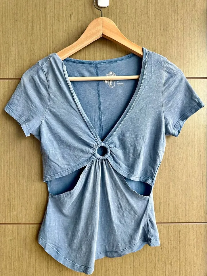Anthropologie Blue Shirt