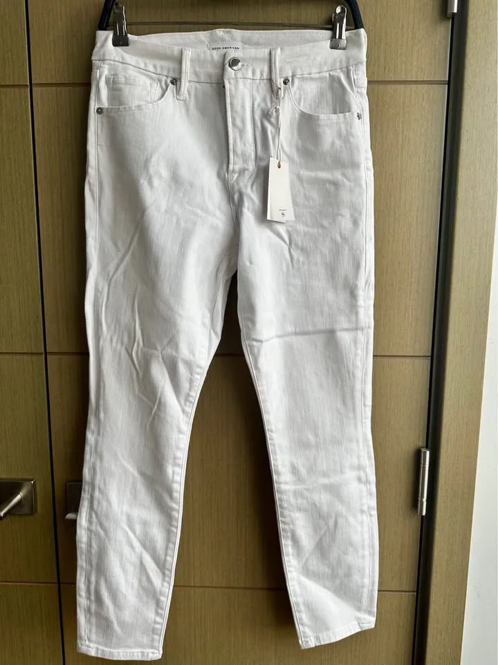 NWT Good American White Pants