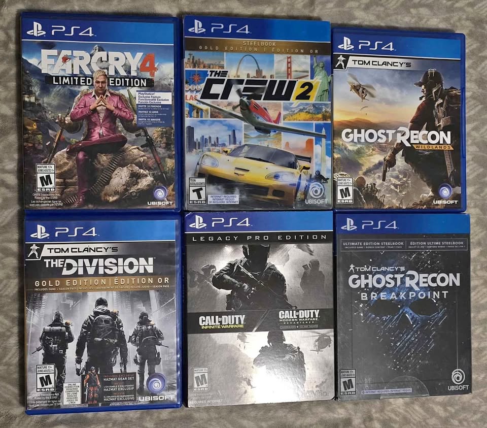 PS4 Games Used Excellent Condition