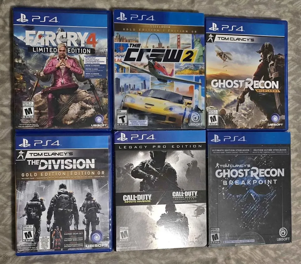 PS4 Games Used Excellent Condition