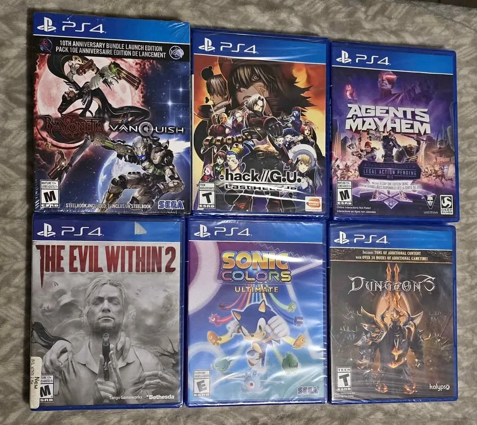 PS4 Games New Sealed