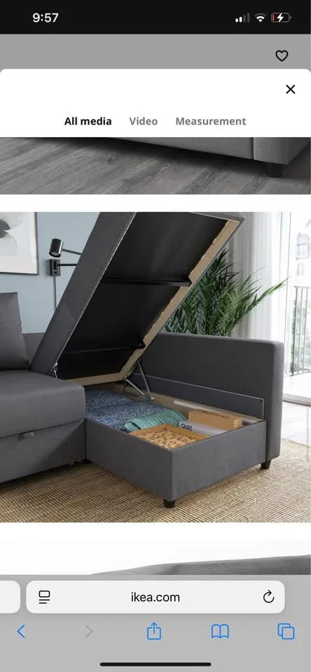 IKEA Frihiten sofa/couch with storage 🥕 image indicator(4)