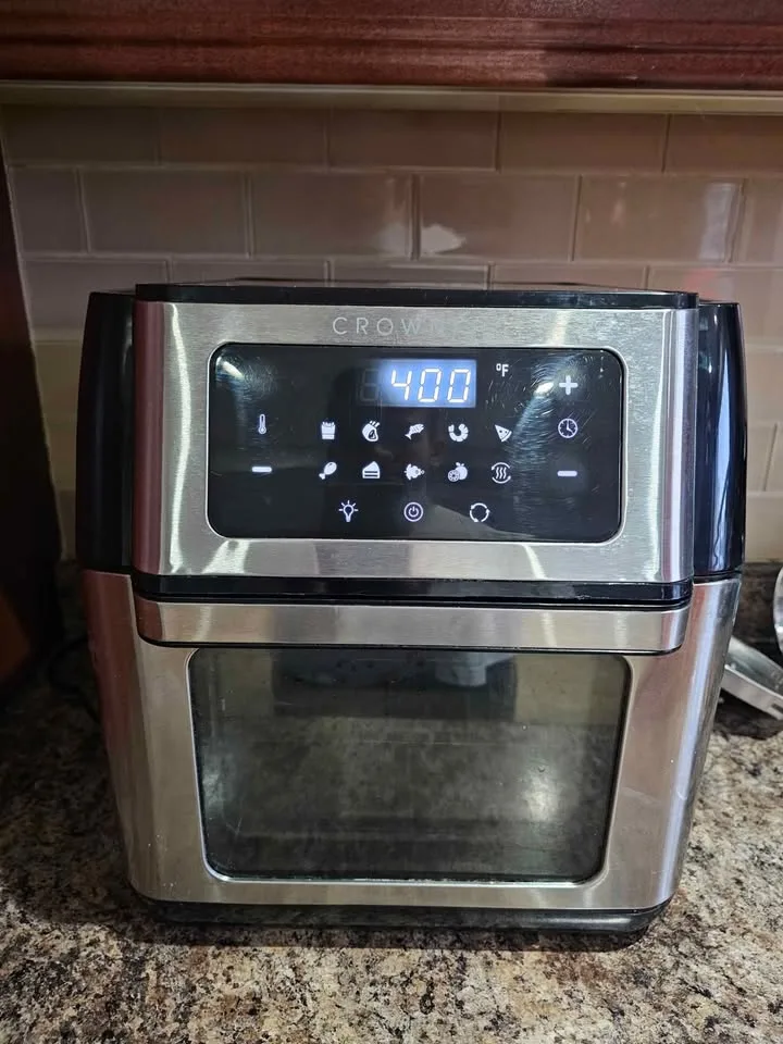 CROWNFUL Air Fryer Toaster Oven 10.6 Quart image indicator(2)