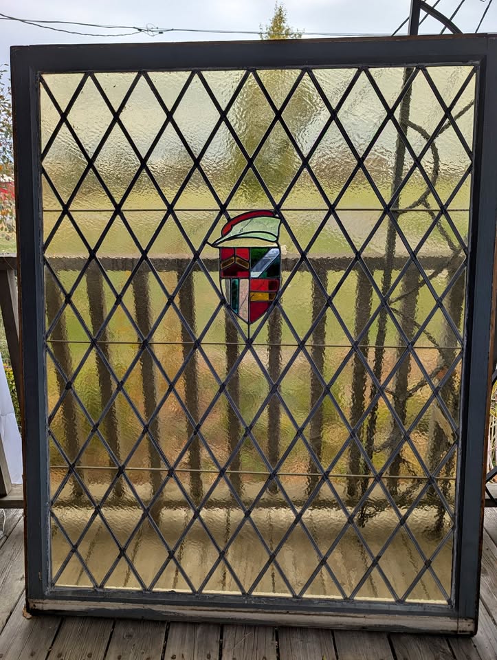 Large Tudor Stained-Glass Window – 56" × 45" – Ottawa