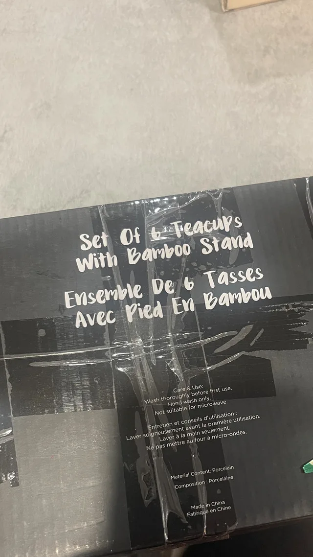 Teacups with Bamboo Stand image indicator(3)