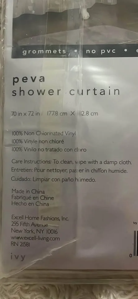 Brand New Shower Curtain From Bed Bath - 70x72” - Never Used image indicator(3)