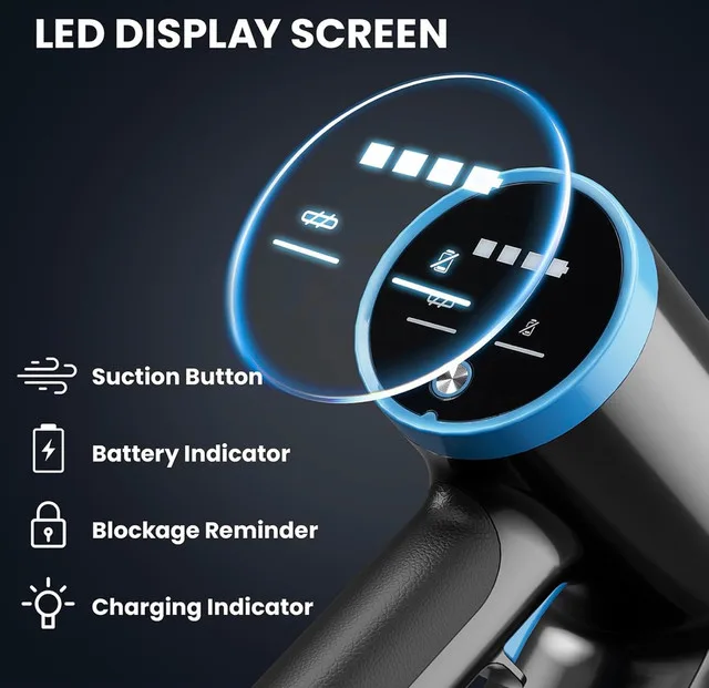 Cordless Vacuum Cleaner with 35kPa Suction image indicator(8)