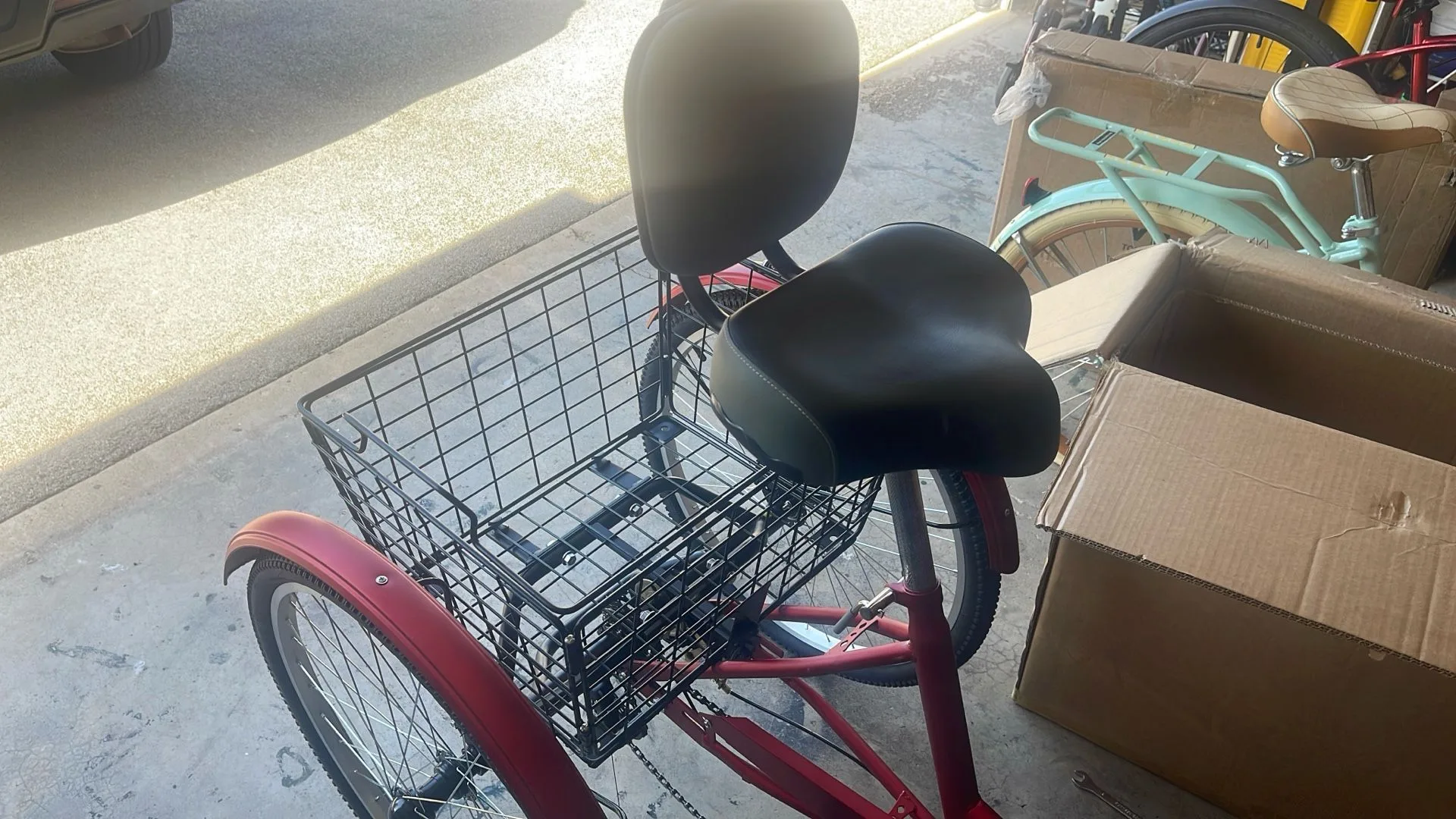 Red Adult Tricycle image indicator(4)