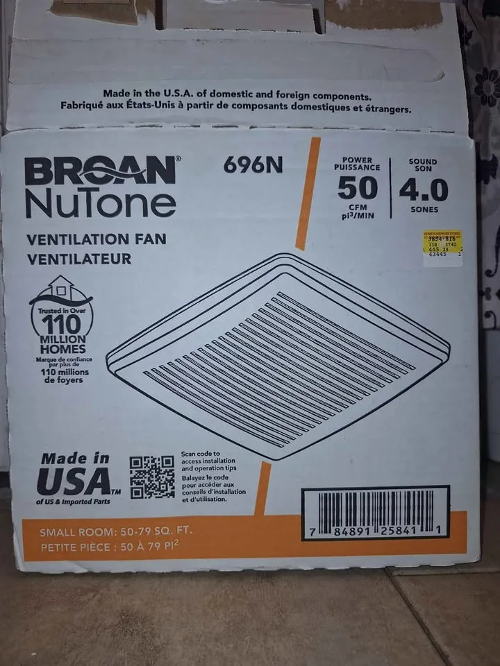 Broan NuTone Ventilation Fan image indicator(3)