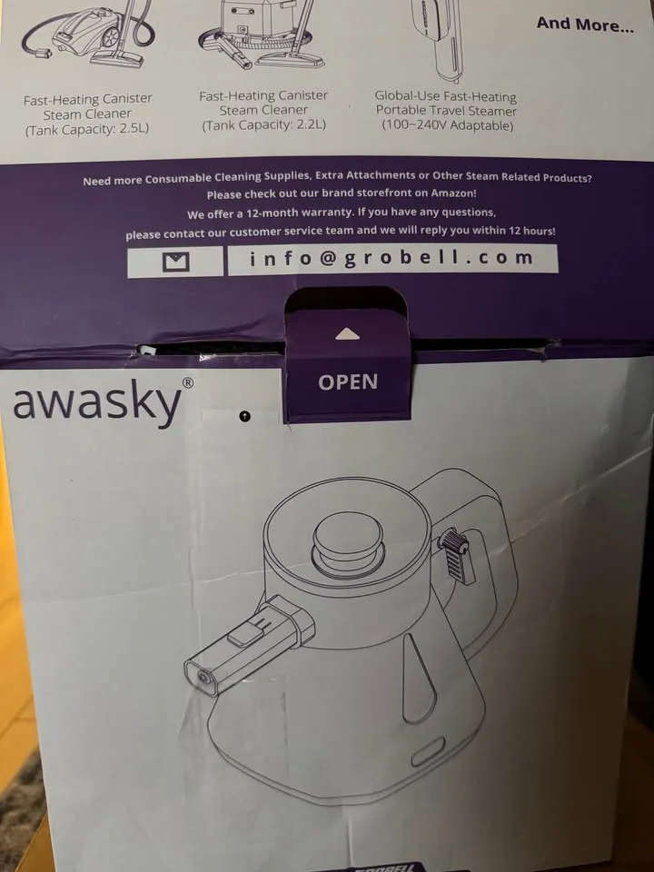 Steam Cleaner Handheld: 1200W Fast 10-Sec Heat-Up image indicator(4)