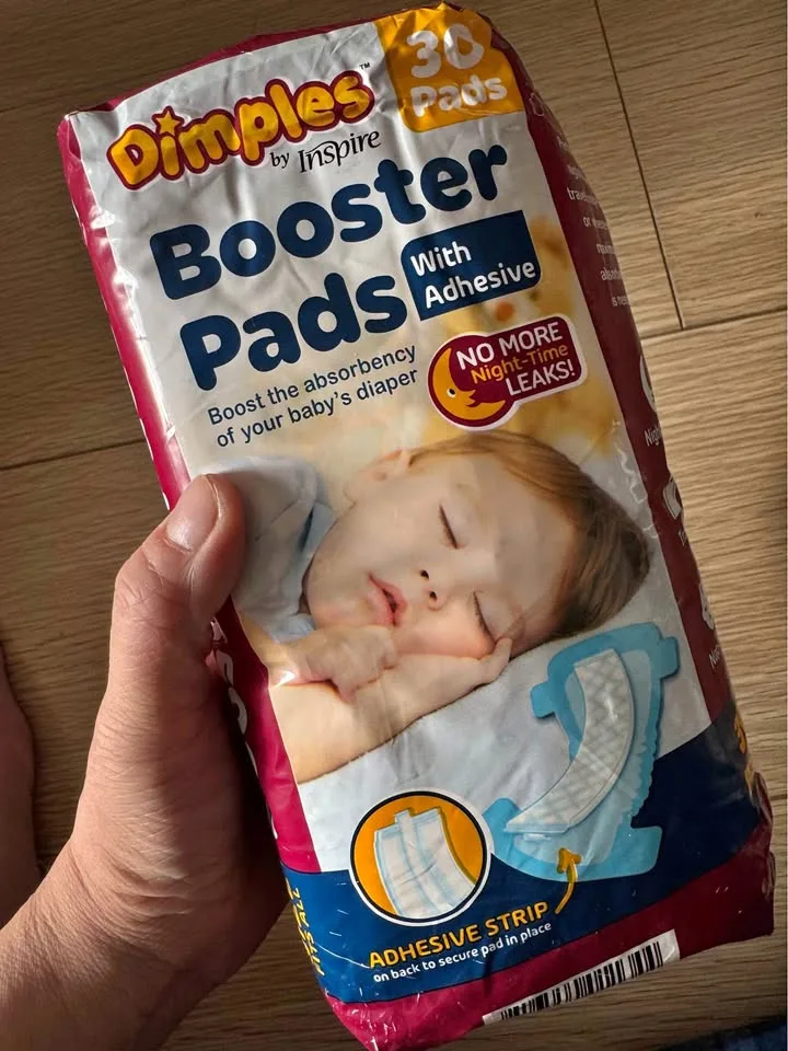 30 pcs Booster Pads, Baby Diaper Doubler - Boosts Absorbency