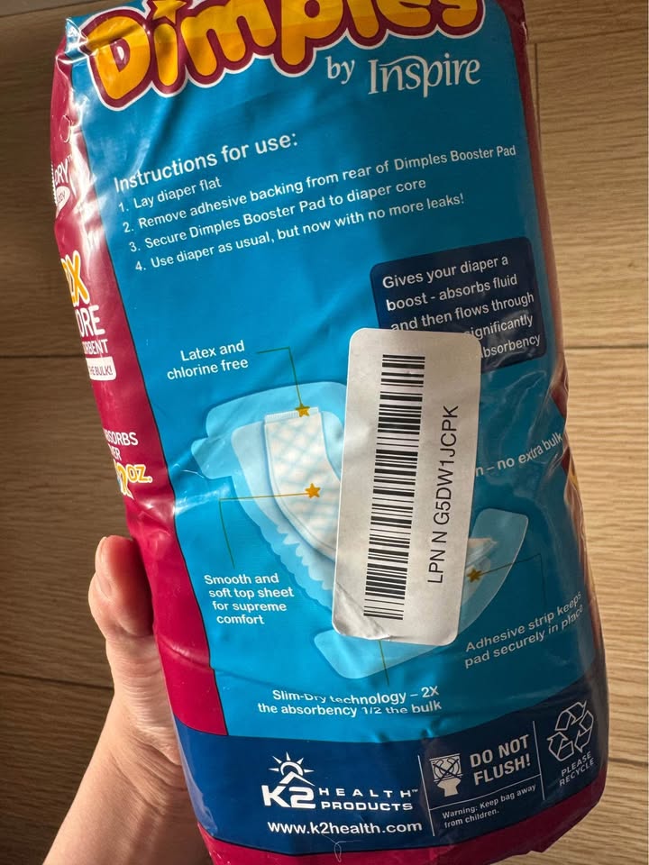 30 pcs Booster Pads, Baby Diaper Doubler - Boosts Absorbency - photo 3