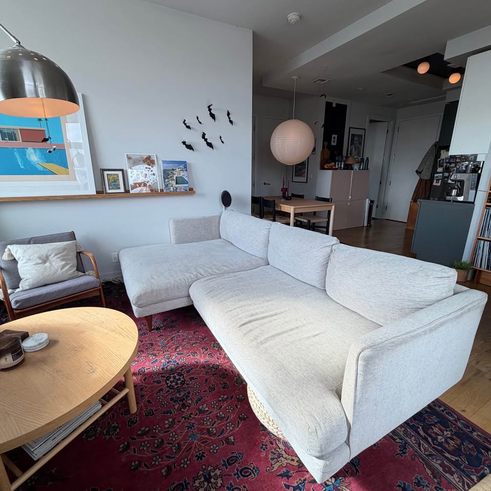 Joybird Lewis Sectional Sofa Merit Dove, Left Chaise - 900 or be - photo 2
