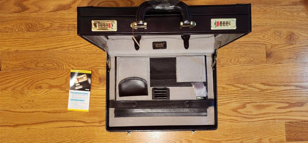 Brown leather Brief Case vintage