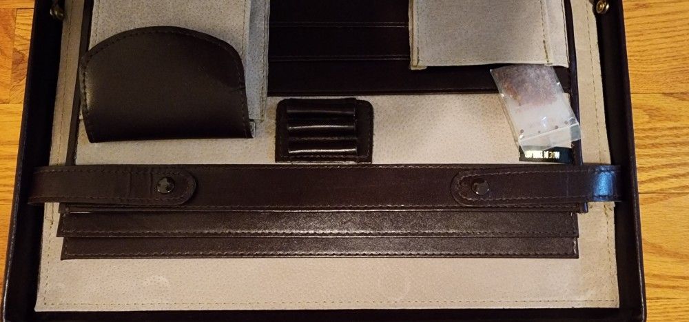 Brown leather Brief Case vintage - photo 3