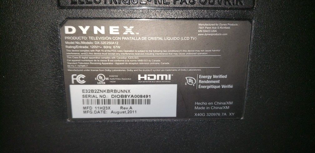 Dynex 32" TV - photo 4