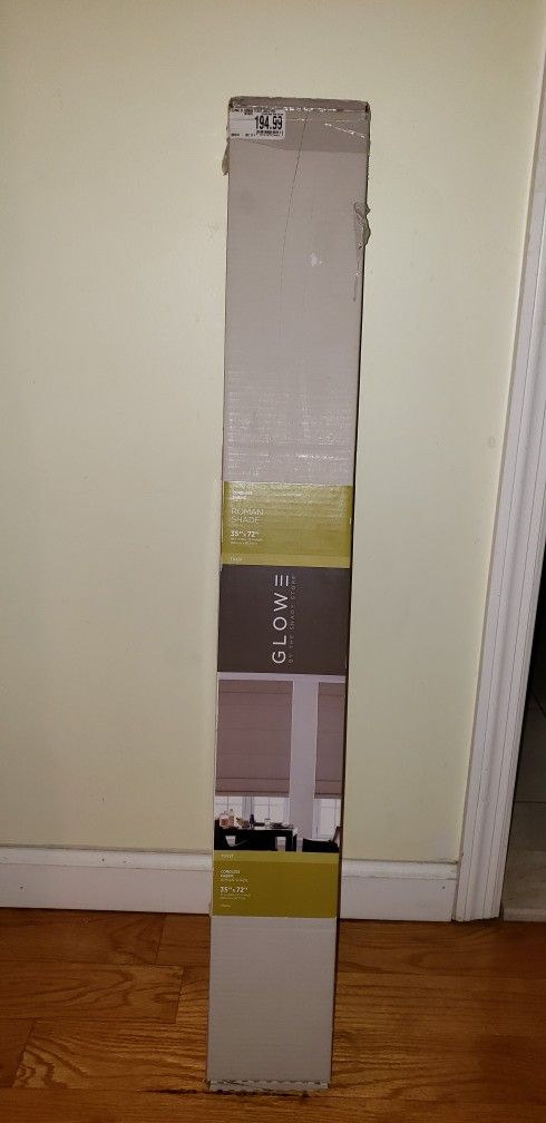Roman Shade Cordless Fabric 35”x72”