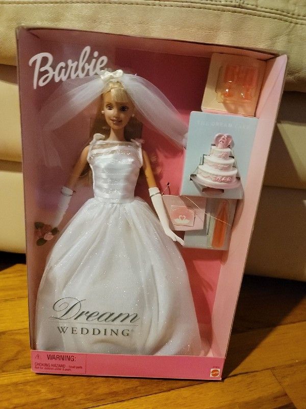This 2000 Barbie Dream Wedding doll is NIB.